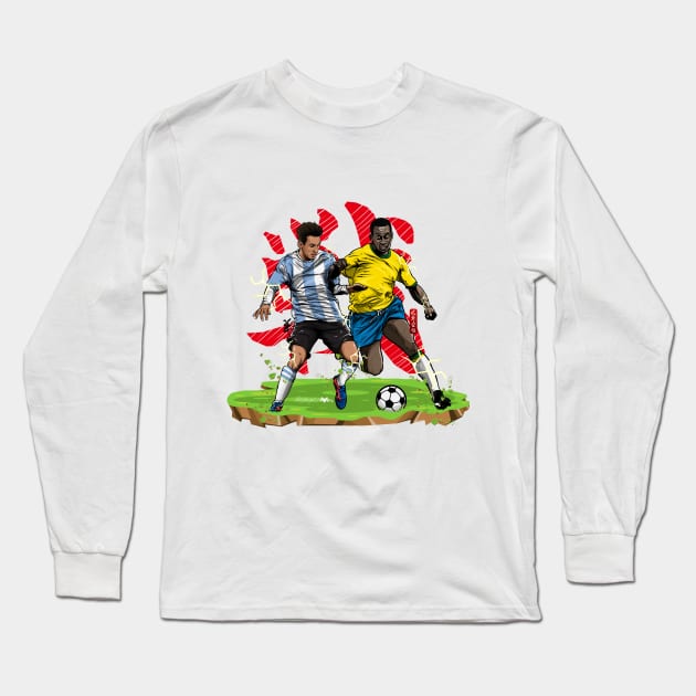 Epic Battle: The King vs The Legend Long Sleeve T-Shirt by akyanyme